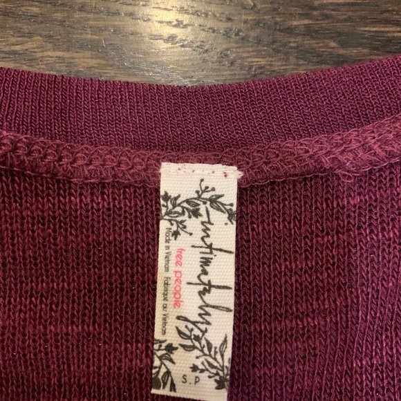 Free People Purple Knit Long Sleeve - Picture 2 of 4